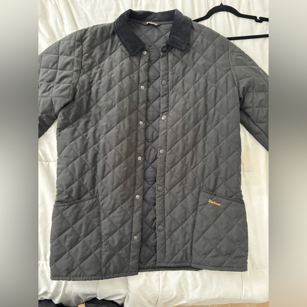 Barbour Men's Quilted Gray Jacket